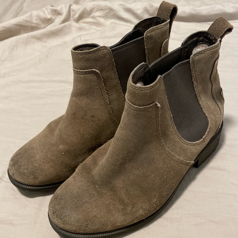 UGG Boots Bonham II Chelsea Ankle Pull On 1095150 Tan Suede Brown Size 8